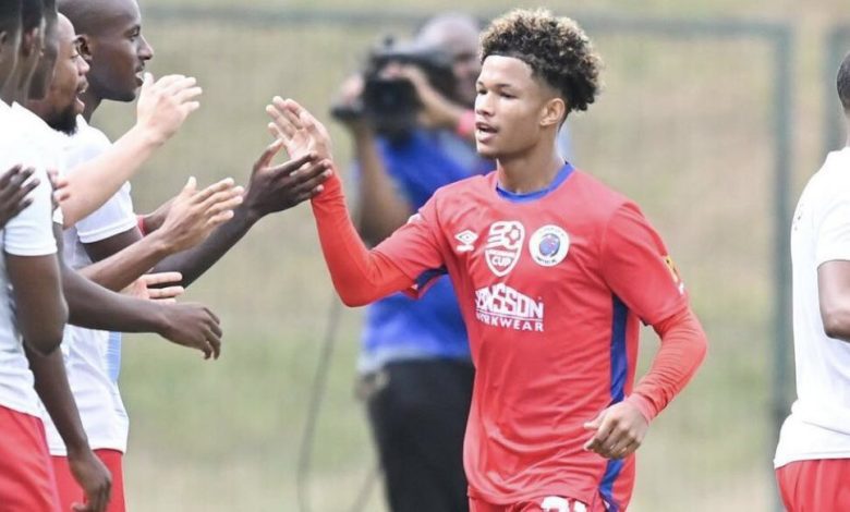 Shandre Campbell in SuperSport United colours