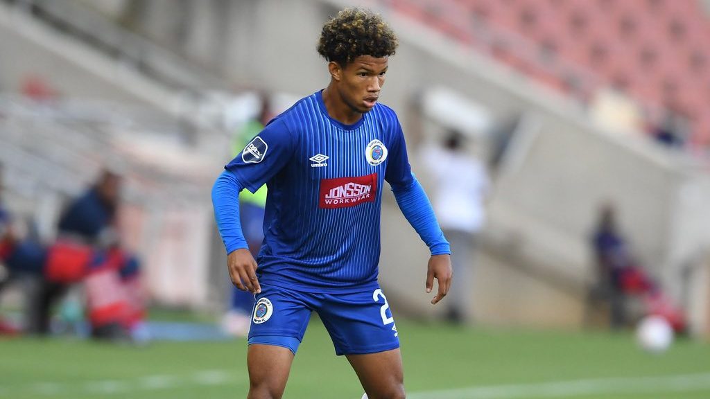 Shandre Campbell in action for SuperSport United