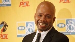 Tebogo Moloi at a MTN8 event