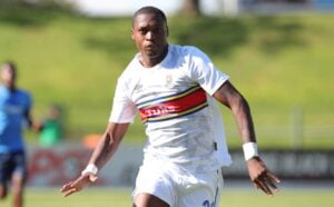 Thabang Sibanyoni of Mamelodi Sundowns in action for AmaTuks on loan