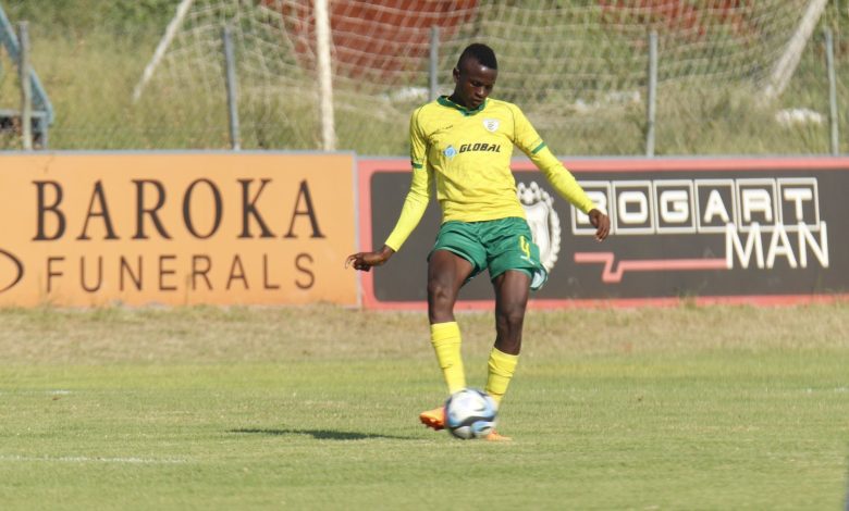 Tshepho Mashiloane in action for Baroka FC