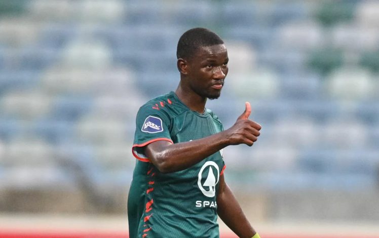 Veluyeke Zulu in action for AmaZulu FC