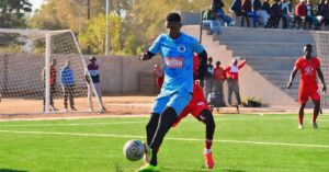 Vincent Pule in action of SuperSport United