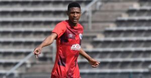 Vincent Pule during SuperSport United friendly match in Botswana