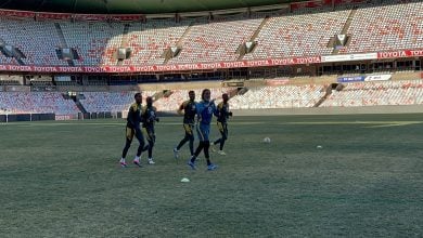 kaizer chiefs goalkeepers training at the Free State Stadium ahead of the young Africans clash on Sunday. Picture by Velile Mnyandu