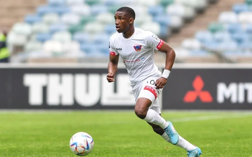 Azola Matrose in action for Chippa United