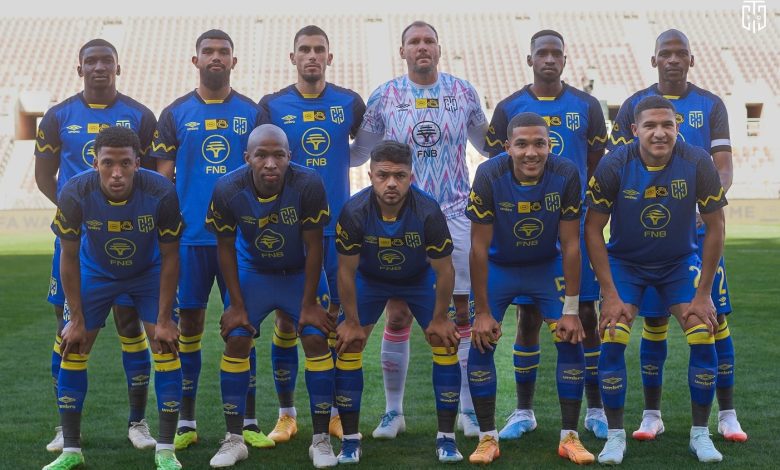 Cape Town City players pose for a team photo