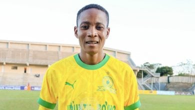 Chuene Morifi in Mamelodi Sundowns Ladies colours