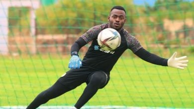 Zambian goalkeeper Cyril Chibwe