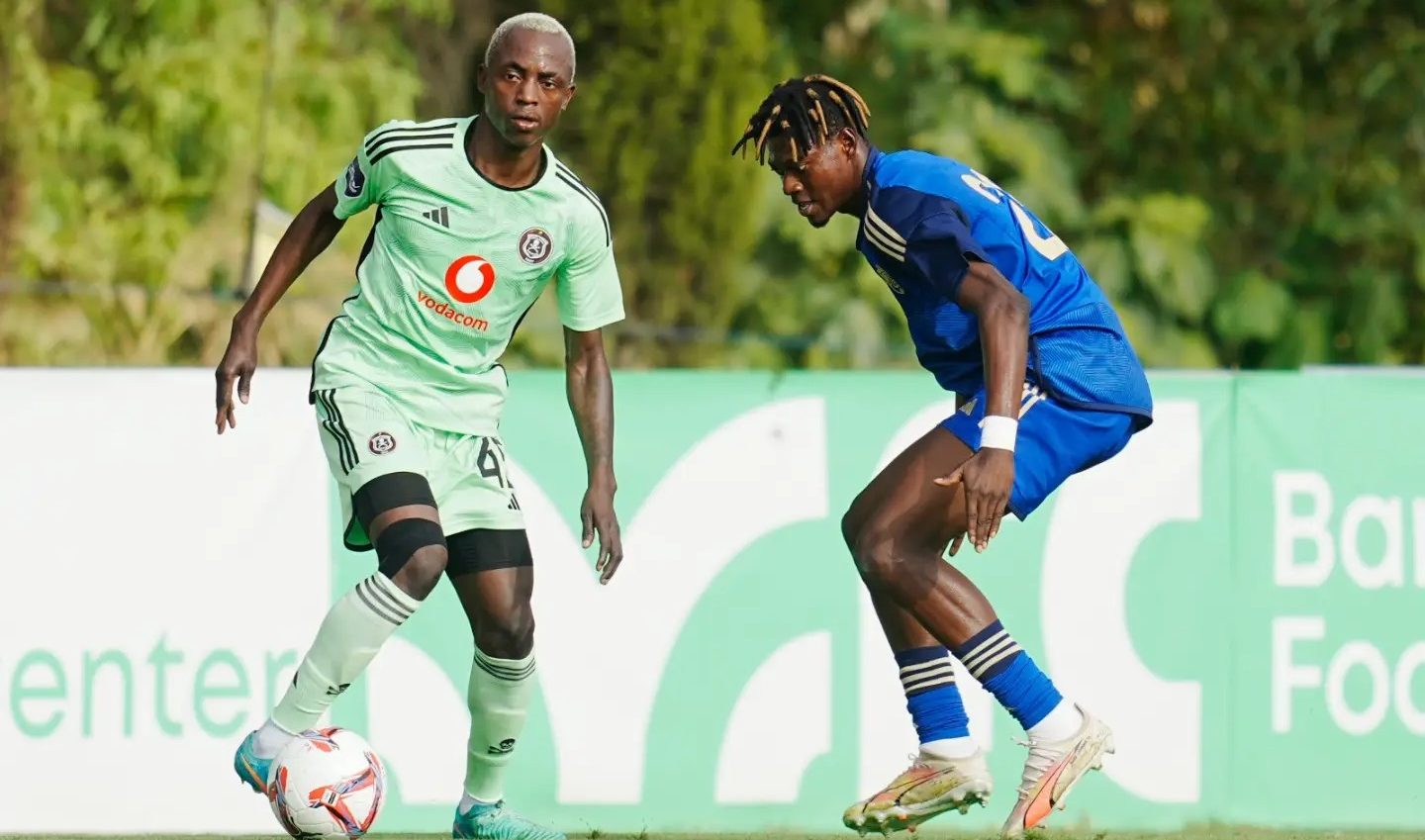 Gilberto of Orlando Pirates in action in Spain 