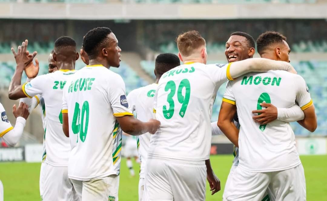 Golden Arrows players celebrate a goal