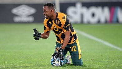 Itumeleng Khune during Kaizer Chiefs warm up session