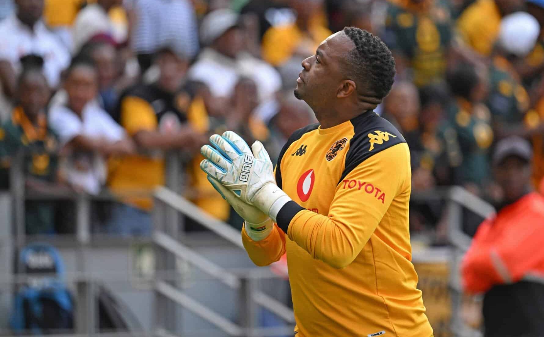 Itumeleng Khune of Kaizer Chiefs in a good mood