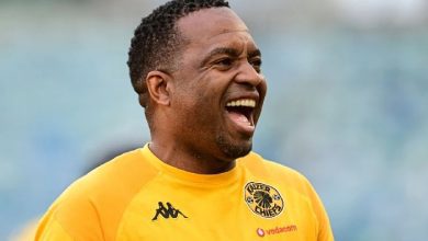 Itumeleng Khune of Kaizer Chiefs in a good mood