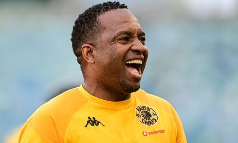 Itumeleng Khune of Kaizer Chiefs in a good mood