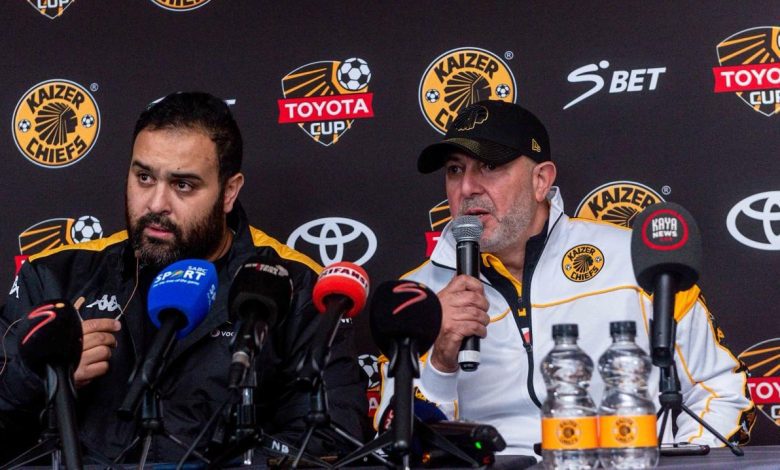 Kaizer Chiefs head Nasreddine Nabi during a press conference