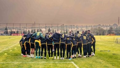 Kaizer Chiefs players at training