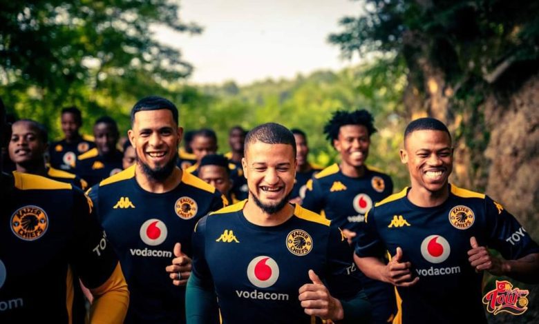 Kaizer Chiefs players during pre-season camp