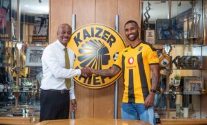 Kaizer ChiefsSporting Director, Kaizer Motaung Jr and Inacio Miguel