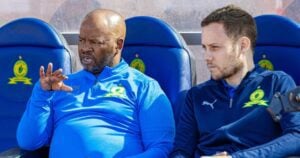 Manqoba Mngqithi with Romain Folz