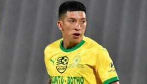 Matias Esquivel in action for Mamelodi Sundowns in the Nedbank Cup