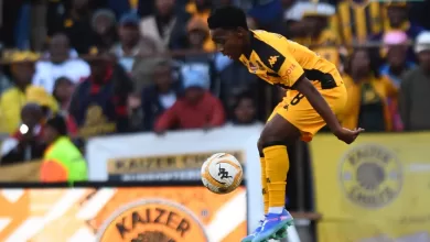 Mfundo Vilakazi of Kaizer Chiefs in action