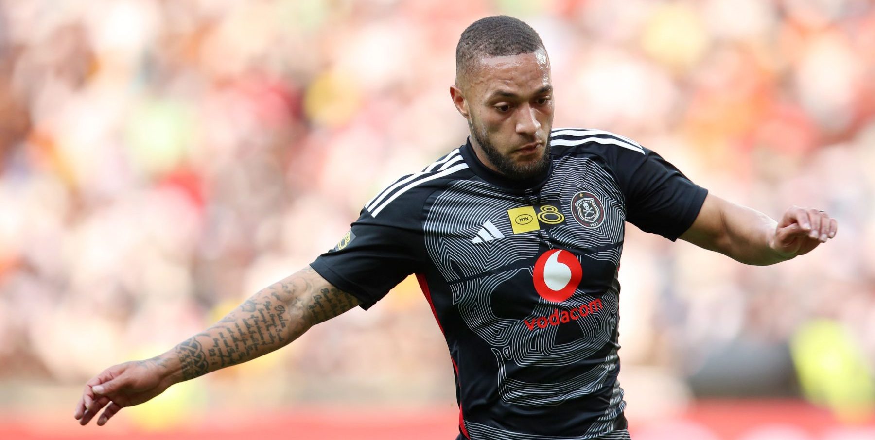 Miguel Timm in action for Orlando Pirates