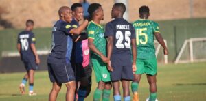 Olaoleng Mokgosi against Baroka FC