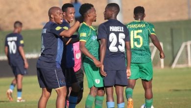 Olaoleng Mokgosi against Baroka FC