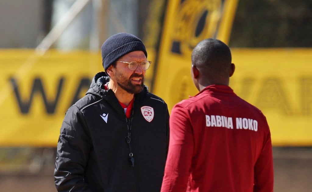 Peter Hyballa of Sekhukhune United at training