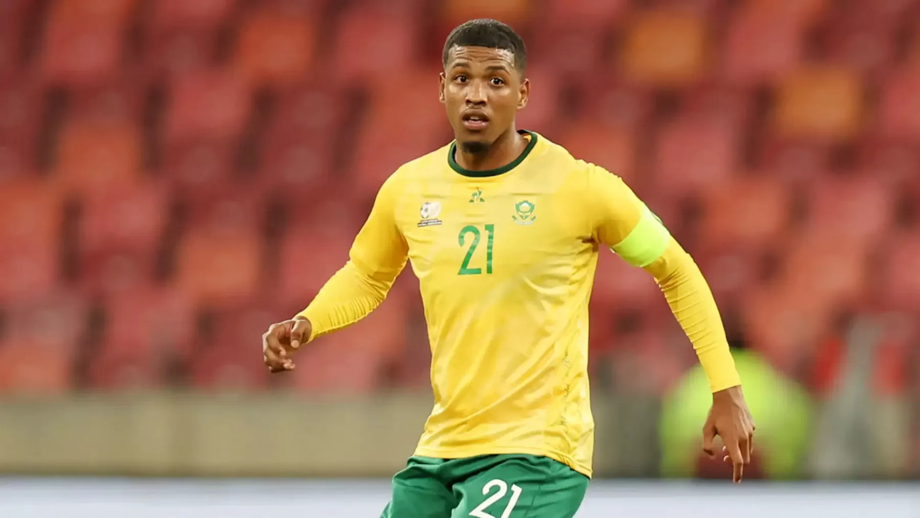 Rushwin Dortley in action for Bafana Bafana