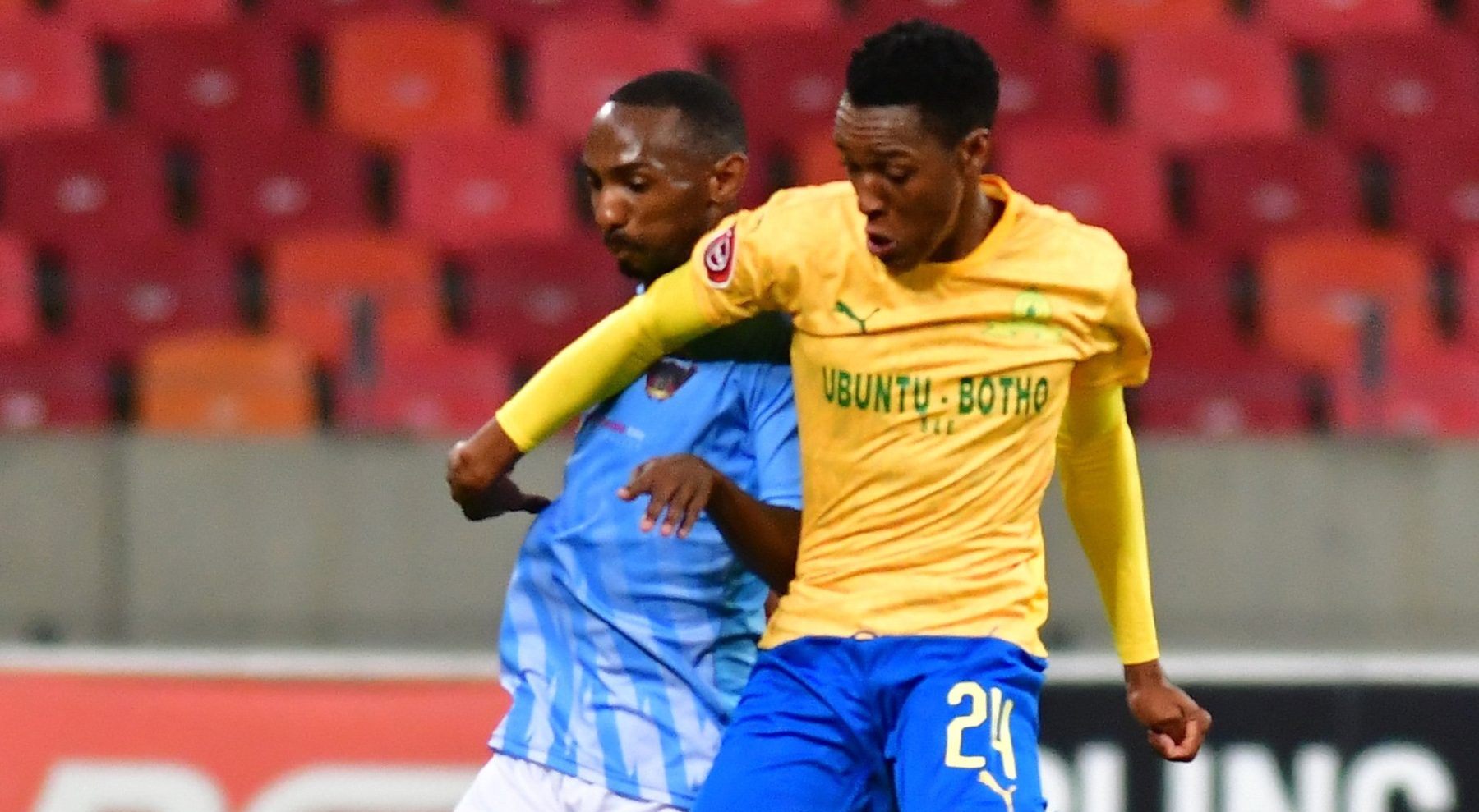 Sammy Seabi in action against Chippa United