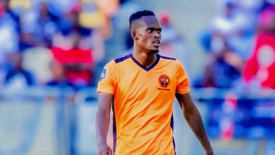 Thabang Matuludi in Polokwane City FC colours