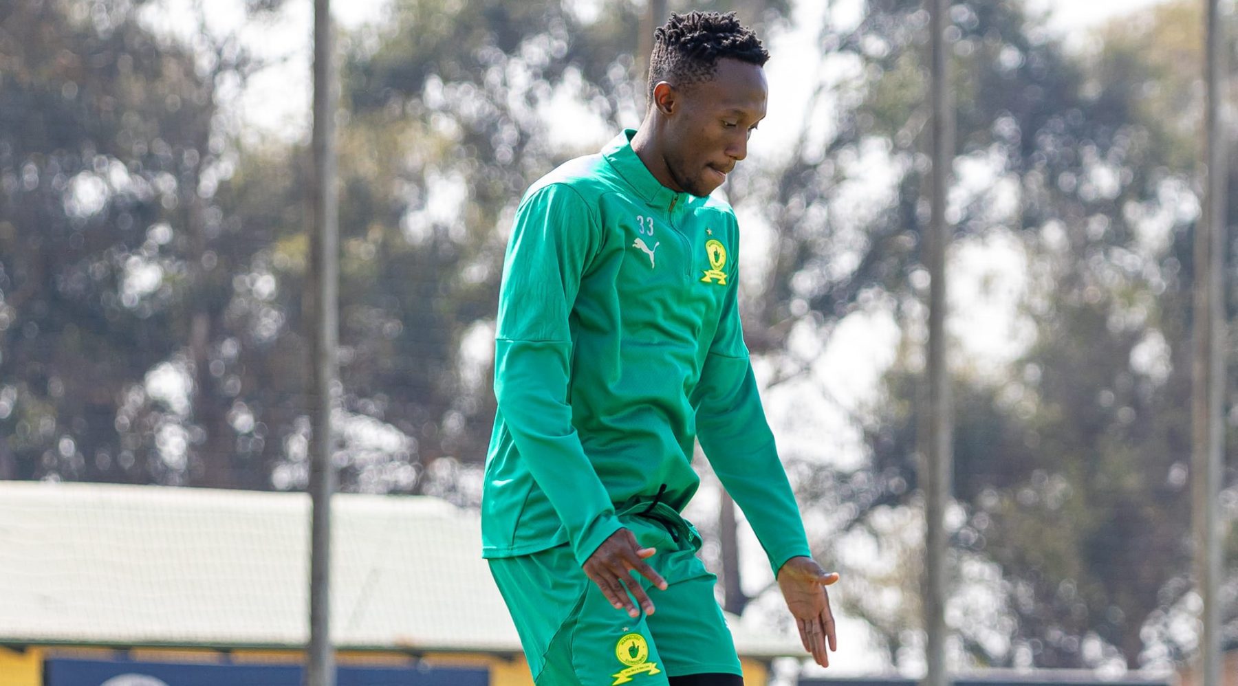 Thapelo Maseko during Mamelodi Sundowns training session