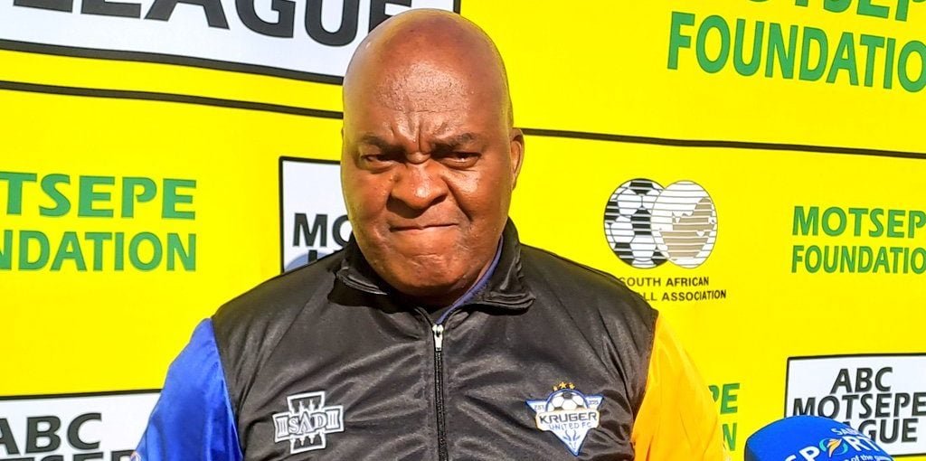 Kruger United coach Vusi Mkhatshwa