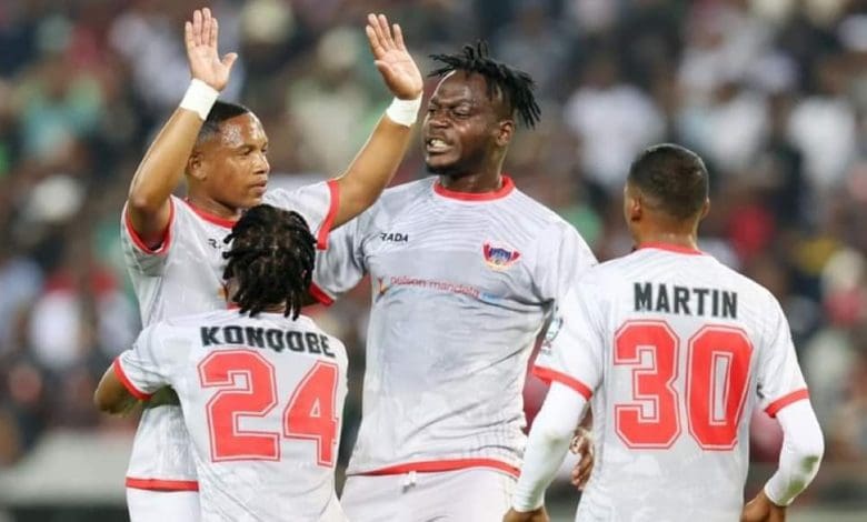 Andile Jali in action for Chippa United against Orlando Pirates