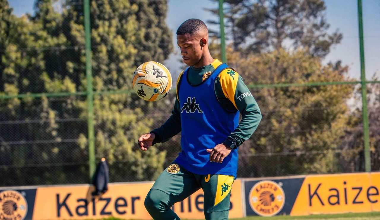 Ashley Du Preez of Kaizer Chiefs at training 