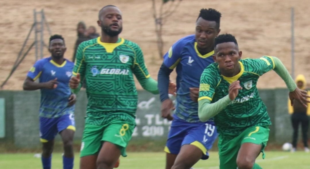 Baroka FC in action against Kruger United