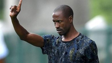 Benson Mhlongo on the sidelines during a match