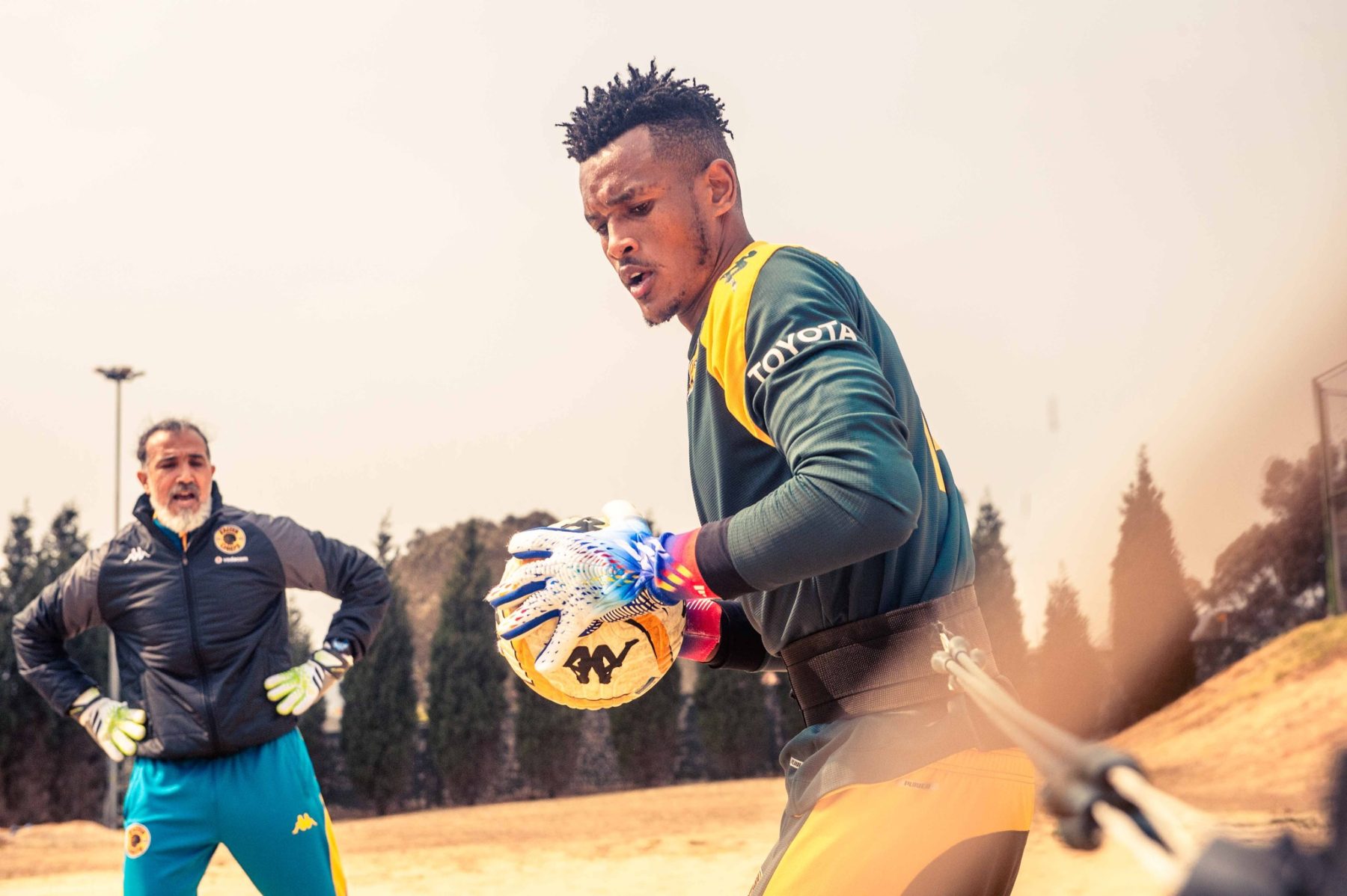 Fiacre Ntwari of Kaizer Chiefs at training