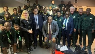 Gayton McKenzie with SAFA delegation