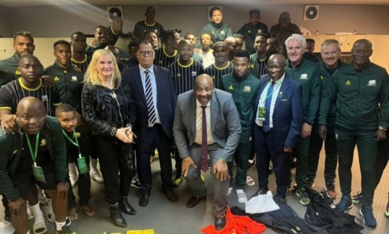 Gayton McKenzie with SAFA delegation