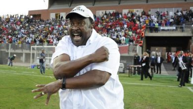 Jomo Cosmos owner and head coach Jomo Sono