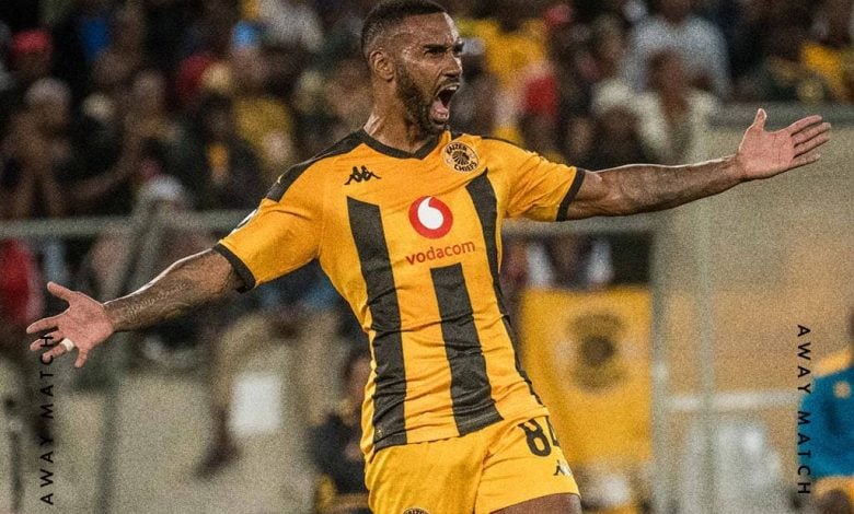 Kaizer Chiefs defender Inacio Miguel celebrating a goal