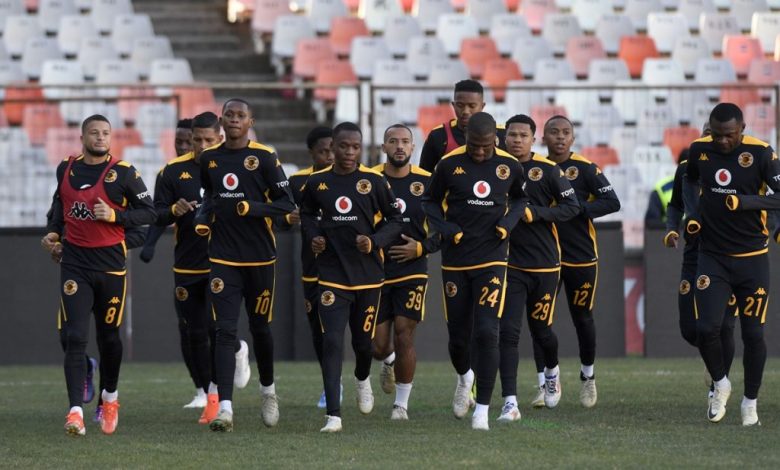 Kaizer Chiefs players at training