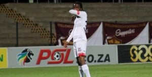 Kamohelo Mahlatsi during his stint at Chippa United