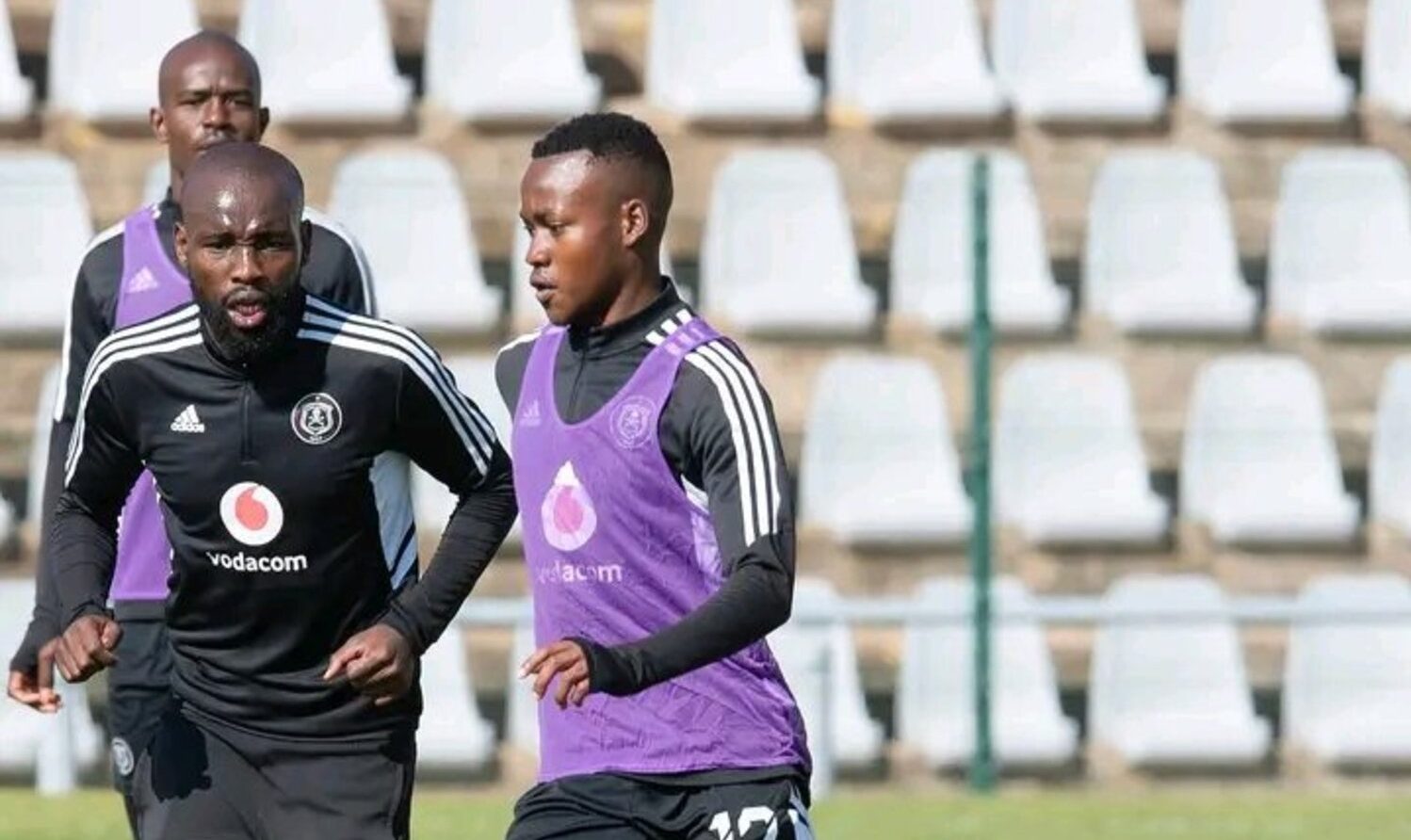 Orlando Pirates winger Katlego Otladisa during the club's training session