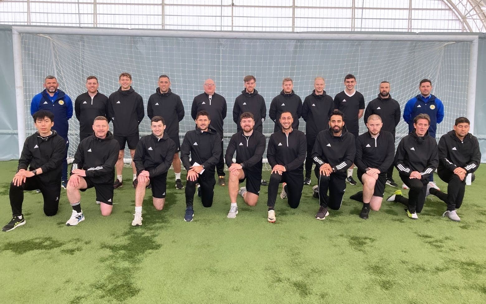 Marc van Heerden during UEFA B coaching license practical