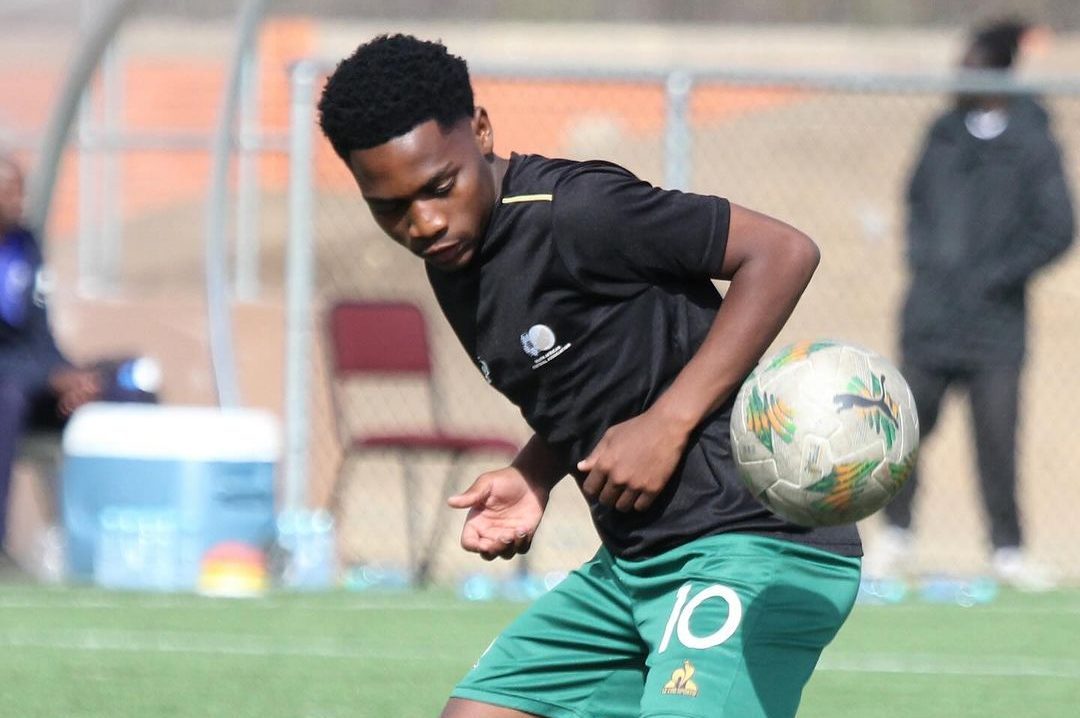 Mfundo Vilakazi of Kaizer Chiefs at training with the SA U-20 team