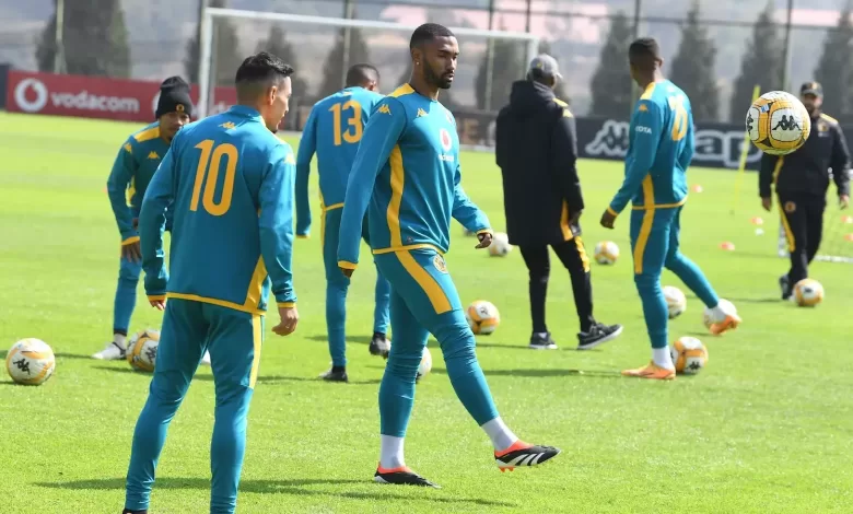 Miguel Inacio of Kaizer Chiefs during a training session